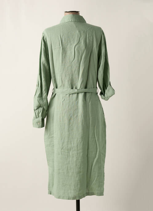 Robe mi-longue vert CECIL pour femme