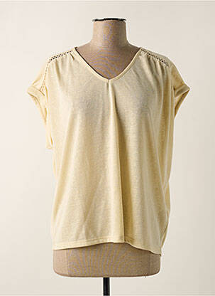 Top manches courtes manches courtes beige GEISHA femme