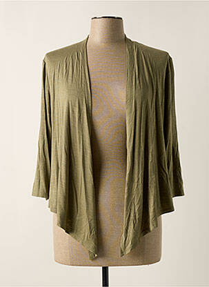 Gilet manches longues manches 3/4 vert MARBLE femme