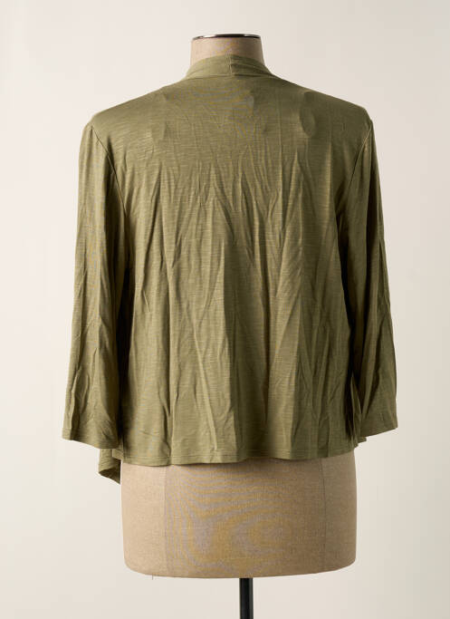 Gilet manches longues vert MARBLE pour femme