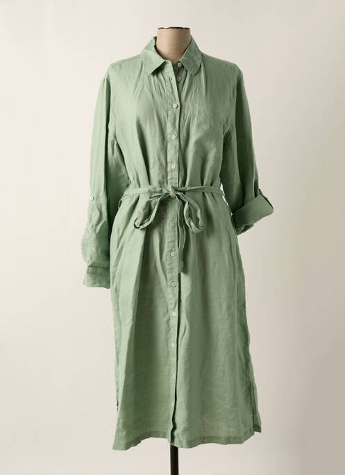 Robe mi-longue vert CECIL pour femme