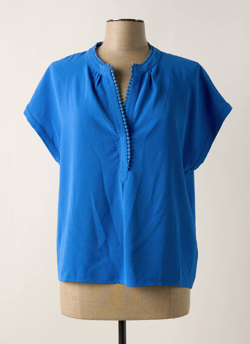 T-shirt bleu JULIE GUERLANDE pour femme