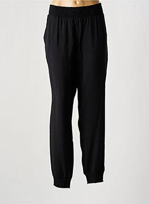 Pantalon droit taille élastique noir CREAM femme