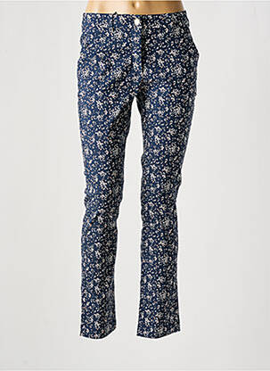 Pantalon slim poches bleu ÉTYMOLOGIE femme
