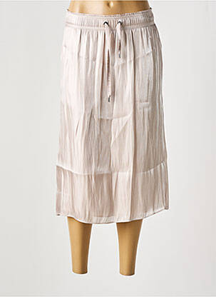 Jupe mi-longue taille élastique or STREET ONE femme