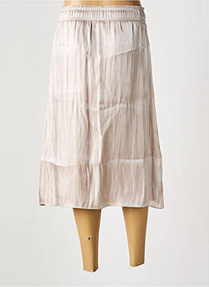 Jupe mi-longue taille élastique or STREET ONE femme