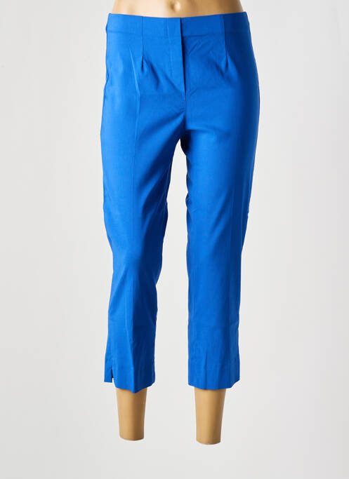 Pantacourt taille élastique bleu MADE IN SENS femme