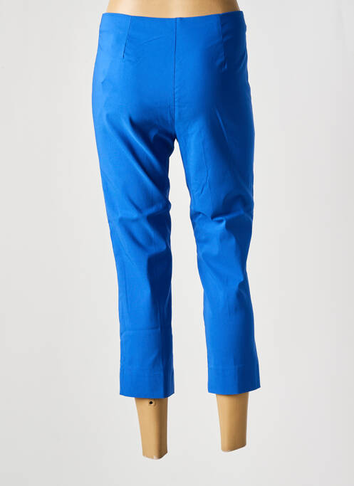 Pantacourt taille élastique bleu MADE IN SENS femme