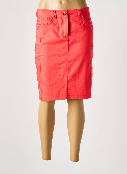 Jupe courte rouge BRANDTEX pour femme