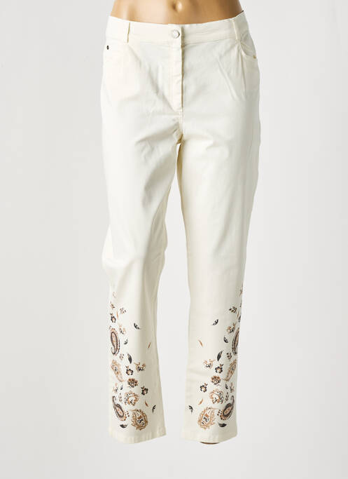 Pantalon 7/8 beige MERI & ESCA pour femme