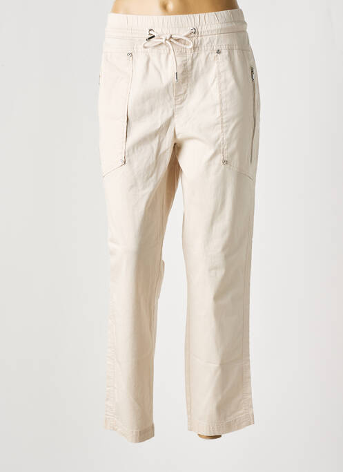 Pantalon 7/8 beige STREET ONE pour femme