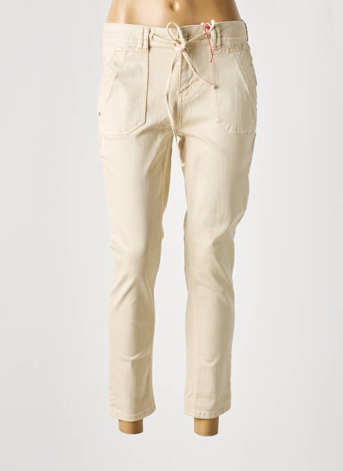 Pantalon 7/8 beige STREET ONE pour femme