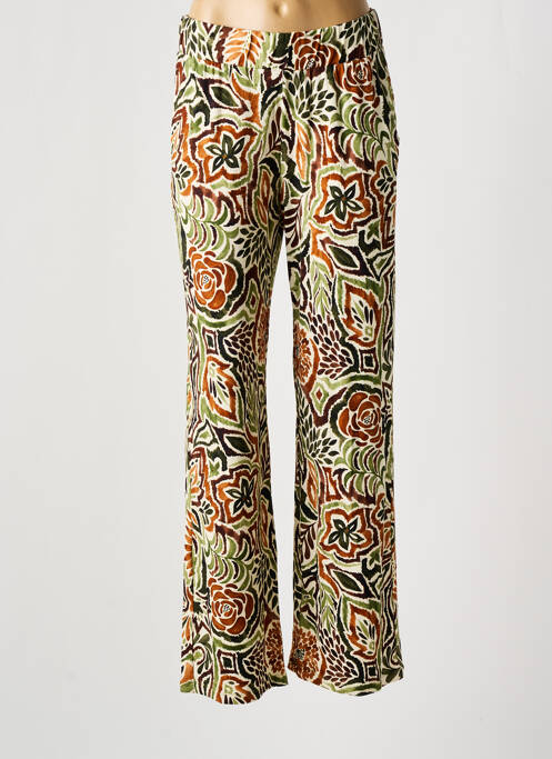 Pantalon droit vert GEISHA pour femme