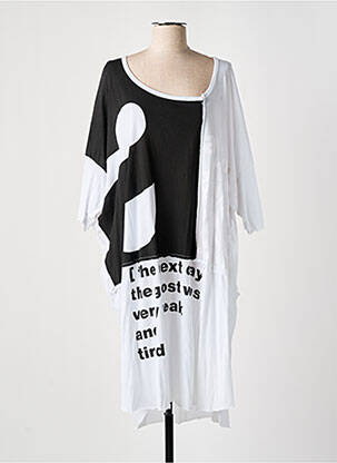 Robe mi-longue blanc BLACK LABEL femme
