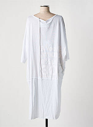 Robe mi-longue blanc BLACK LABEL femme