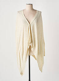 Gilet manches longues beige COLOUR 5 POWER femme