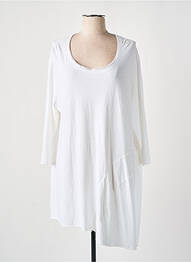 Robe mi-longue blanc BLACK LABEL femme