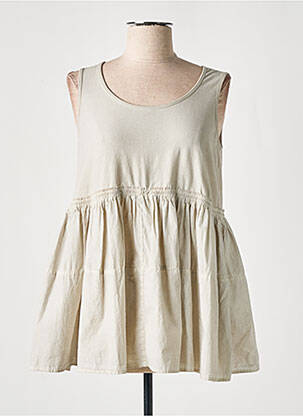 Tunique sans manche beige BLACK LABEL femme