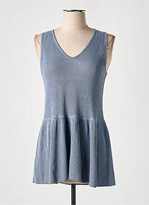 Pull bleu AUREA VITA femme