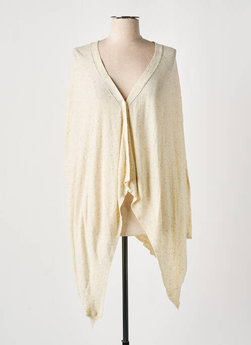 Gilet manches longues beige COLOUR 5 POWER femme