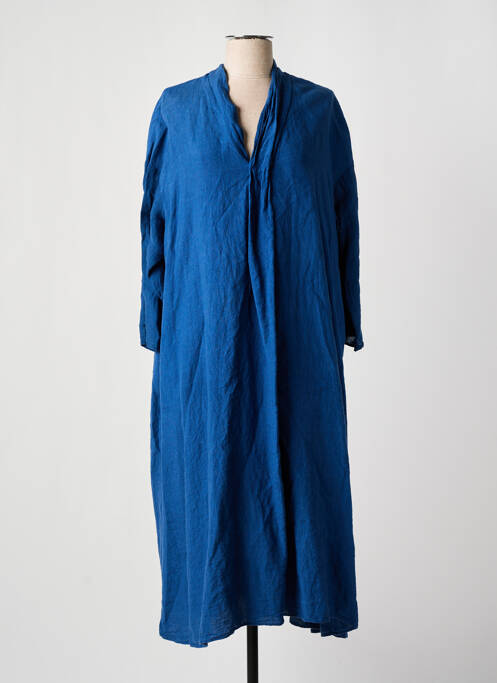 Robe longue bleu MANUELLE GUIBAL pour femme