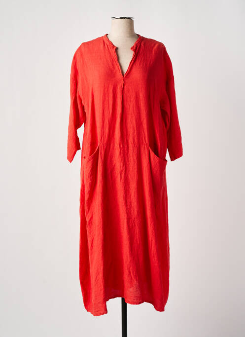 Robe longue rouge MANUELLE GUIBAL pour femme