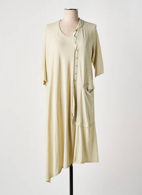 Robe mi-longue beige BLACK LABEL pour femme