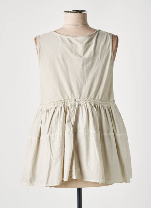 Tunique sans manche beige BLACK LABEL pour femme