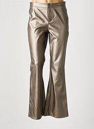 Pantalon flare coupe évasée argent LES TROPEZIENNES femme