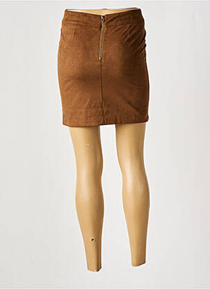 Jupe courte poches marron LES TROPEZIENNES femme
