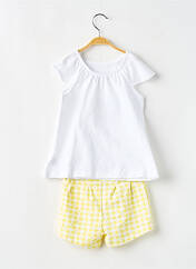 Ensemble short jaune MINI BOL pour fille seconde vue