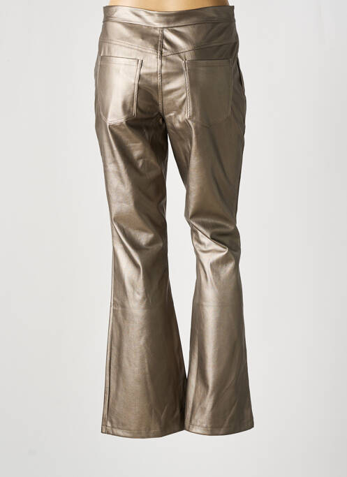 Pantalon flare coupe évasée argent LES TROPEZIENNES femme