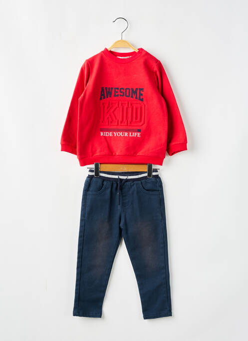 Ensemble pantalon rouge BABY BOL pour garçon