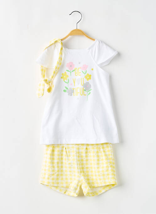 Ensemble short jaune MINI BOL pour fille