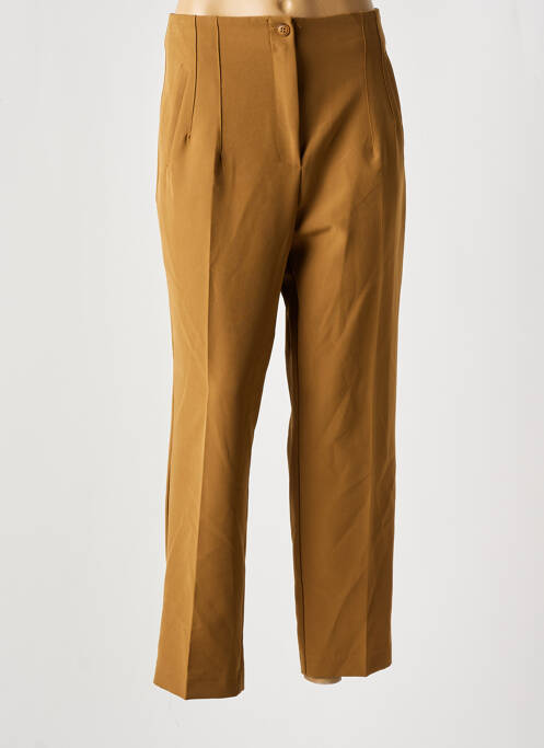 Pantalon 7/8 marron AMY&CLO pour femme