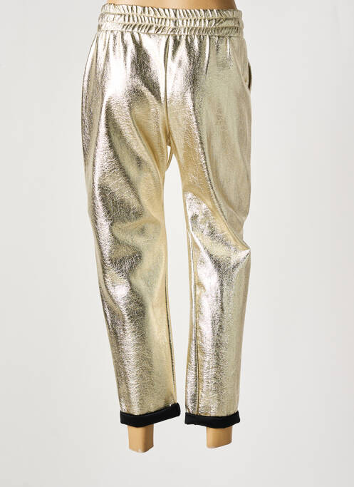 Pantalon droit or HOLLY & JOEY femme