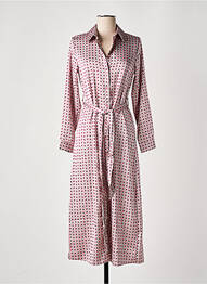 Robe longue manches longues manches longues rose TIFFOSI femme