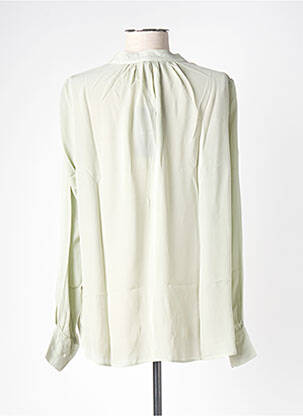 Blouse poignets boutonnés avec fente manches longues vert MASON'S femme