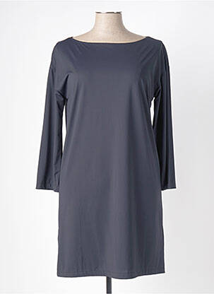 Robe mi-longue coupe fluide manches longues bleu RRD (ROBERTO RICCI DESIGNS) femme