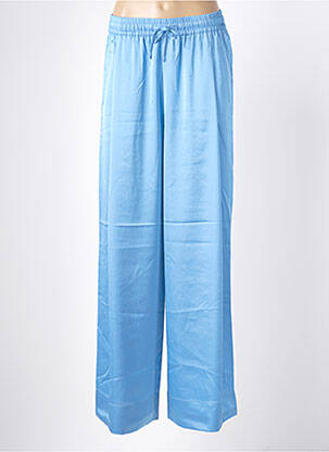 Pantalon large coupe fluide taille haute bleu ESSENTIEL ANTWERP femme