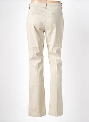 Pantalon chino tissage popeline taille normale beige MASON'S femme