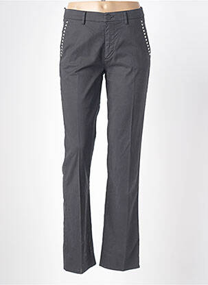 Pantalon chino tissage popeline taille normale noir MASON'S femme