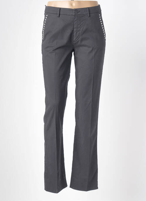 Pantalon chino tissage popeline taille normale noir MASON'S femme