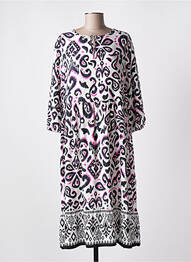 Robe mi-longue manches 3/4 manches 3/4 noir CECIL femme