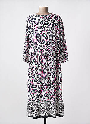 Robe mi-longue manches 3/4 manches 3/4 noir CECIL femme