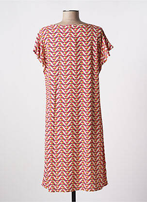 Robe mi-longue manches courtes manches courtes rose LE PETIT BAIGNEUR femme