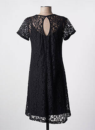 Robe mi-longue manches courtes manches courtes noir LE PETIT BAIGNEUR femme