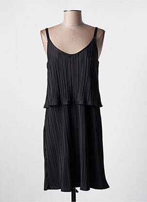 Robe mi-longue coupe fluide fines bretelles noir ANNAHPA femme