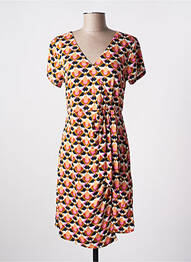 Robe courte manches courtes manches courtes orange LOLA ESPELETA femme