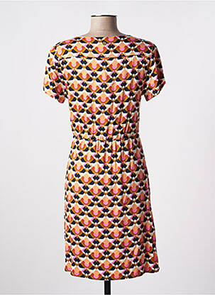 Robe courte manches courtes manches courtes orange LOLA ESPELETA femme